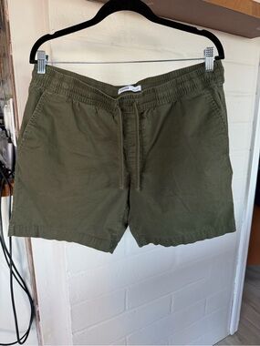 Sonoma Olive Green Men’s Flat Front Drawstring Shorts